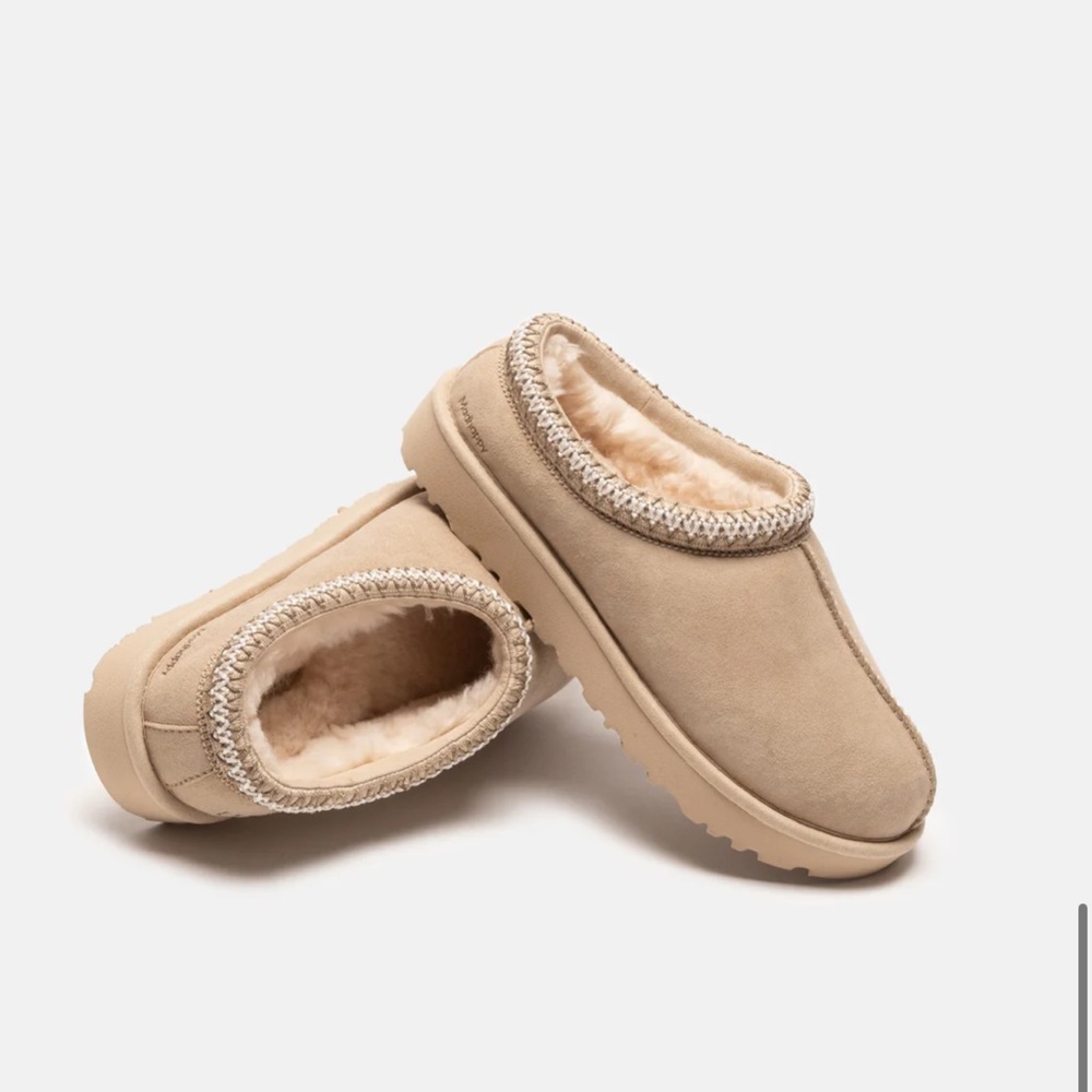 UGG X MADHAPPY TASMAN SLIPPER - WHITE PEPPER